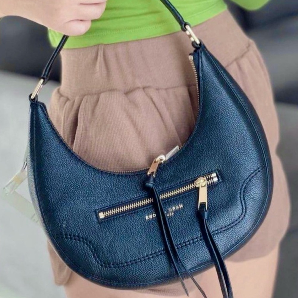 Marc Jacobs Navy leather Crescent Hobo Bag